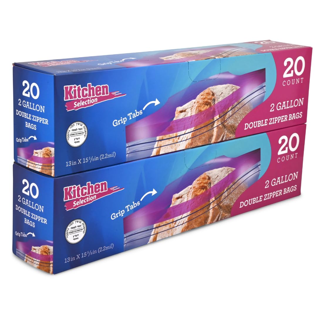 1 Gallon Food Storage Bags with Twist Ties (225 Count) Bulk Freezer Storage Bags Gallon Size for Bread, Vegetables, Fruit, and More, Clear Disposable Twist Tie Storage Bags, Stock Your Home