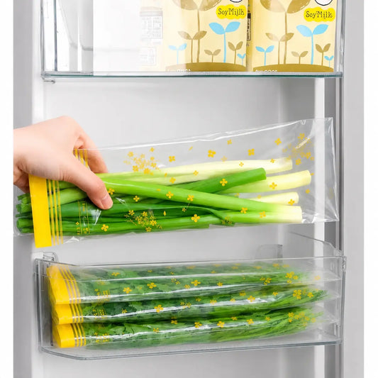 Heavy-Duty Reusable Food Storage Bags with Dual-Layer Airtight Seal, BPA-Free Thick Plastic for Freshness Retention, Ideal for Refrigerator Organization, Meal Prep, Freezer Use, and Pantry Storage – Set of 12,sohochic