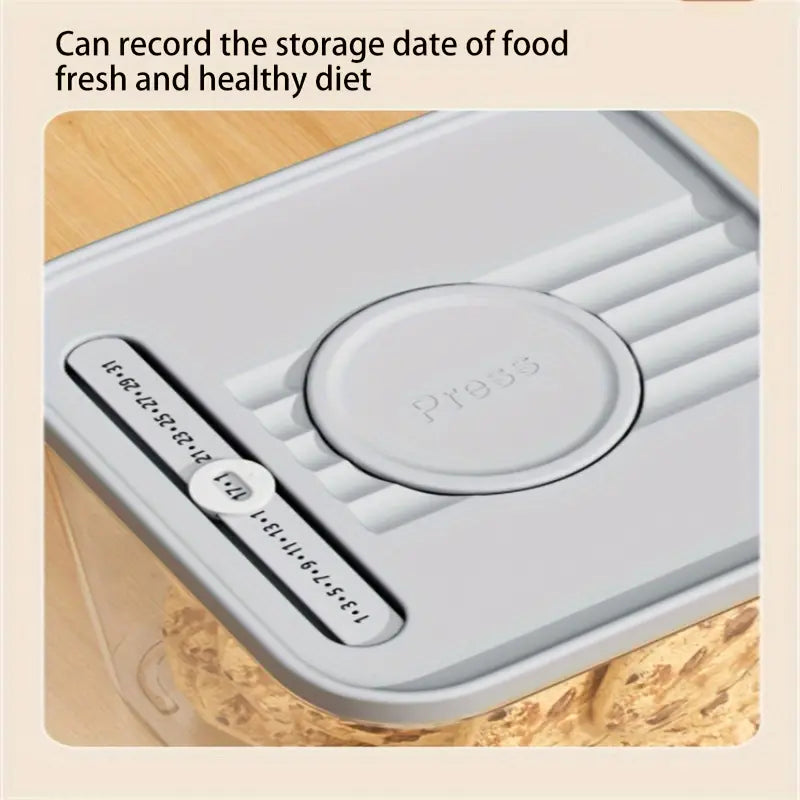 3pcs Sealed Plastic Food Storage Containers with Lids, Reusable Square Jars for Grains, Pasta, Coffee Beans, Nuts, Tea, Transparent Design, Durable Seal