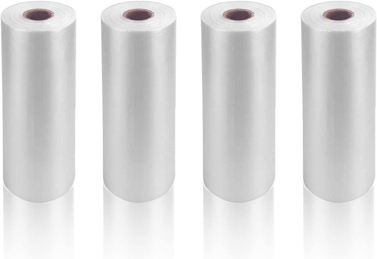 9527 Product 12" x 16" Clear Plastic Produce Bag, Food Storage Bag on a Roll, 350 Bags One Roll, Freeze/Heat Clear Bag for Bread, Meat, Vegetables, Fruits