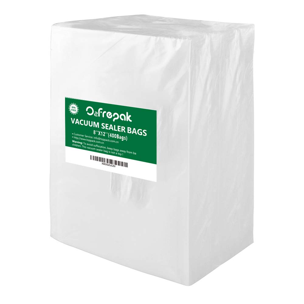 O2frepak Gallon 11"x16" Vacuum Sealer Bags 100ct for Food Storage