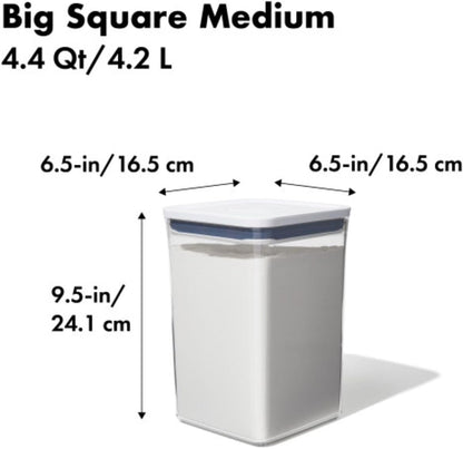 OXO Good Grips POP Container, Airtight Food Storage for Pantry, 4.4 Qt