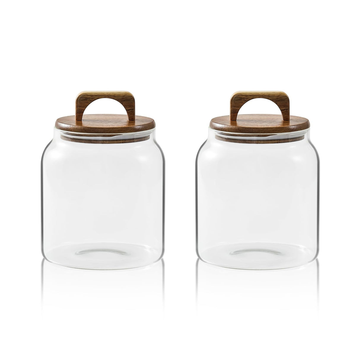 Sweejar Glass Jars for Laundry Room Organization, Half-Gallon Laundry Pods Container, Glass Food Storage Jars with Airtight Lid, 1 Pack, Press Lid
