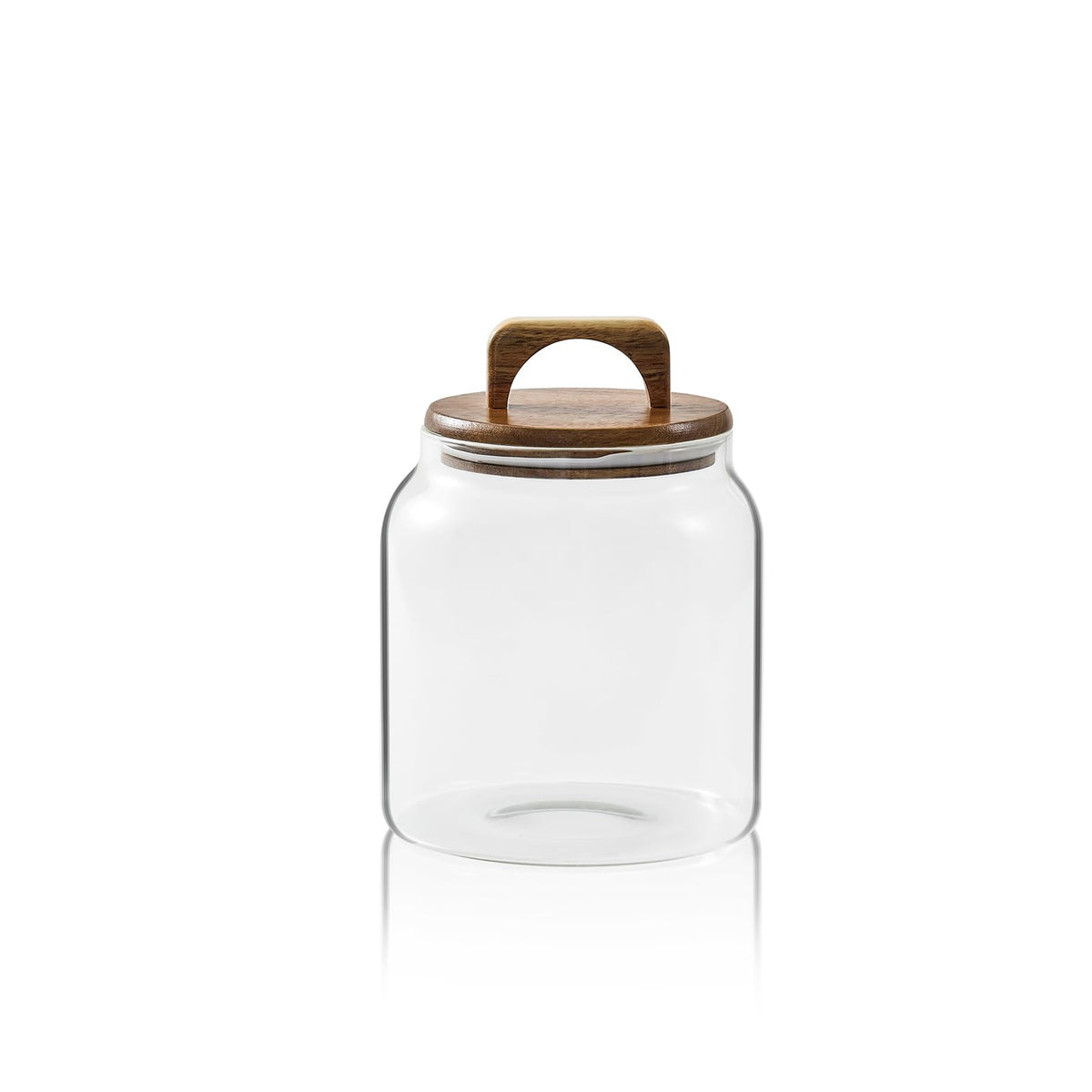 Sweejar Glass Jars for Laundry Room Organization, Half-Gallon Laundry Pods Container, Glass Food Storage Jars with Airtight Lid, 1 Pack, Press Lid