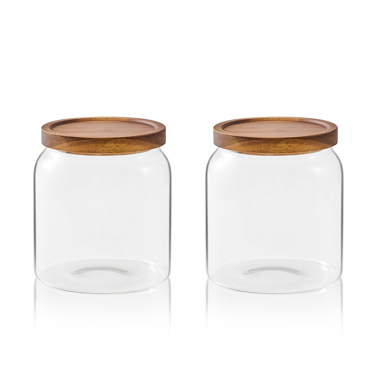 Sweejar Glass Jars for Laundry Room Organization, Half-Gallon Laundry Pods Container, Glass Food Storage Jars with Airtight Lid, 1 Pack, Press Lid