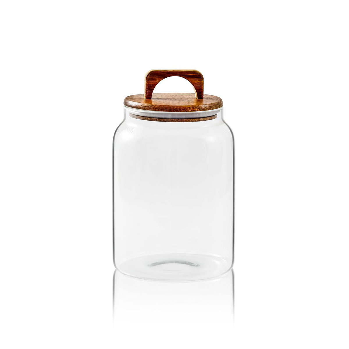 Sweejar Glass Jars for Laundry Room Organization, Half-Gallon Laundry Pods Container, Glass Food Storage Jars with Airtight Lid, 1 Pack, Press Lid