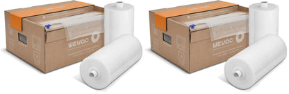 Wevac Vacuum Sealer Bags for Food, 8"x100' & 11"x100' Rolls with Cutter Box