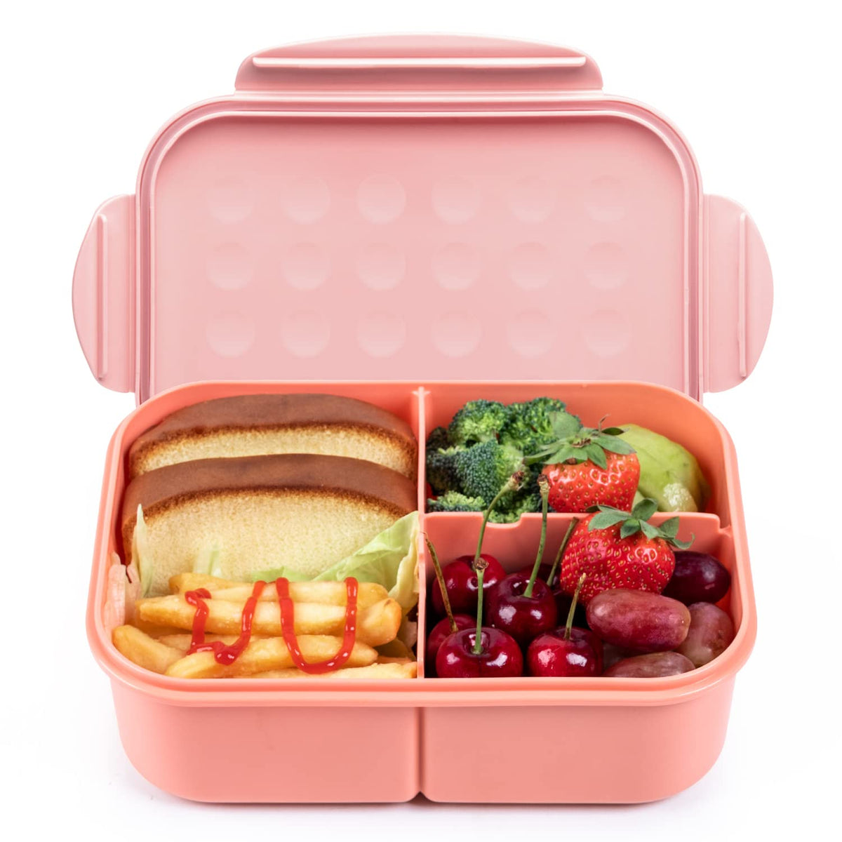 MISS BIG® Bento Lunch Box for Kids, 1150ml, 3 Compartments, Gray