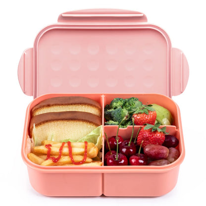 MISS BIG® Bento Lunch Box for Kids, 1150ml, 3 Compartments, Gray