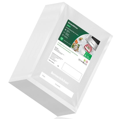 Bonsenkitchen Precut Vacuum Food Sealer Bags 100 Pint 6" x 10", BPA Free