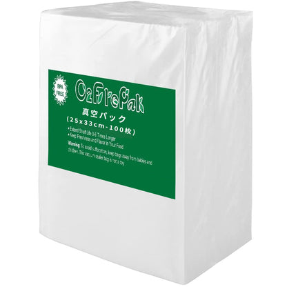 O2frepak Gallon 11"x16" Vacuum Sealer Bags 100ct for Food Storage
