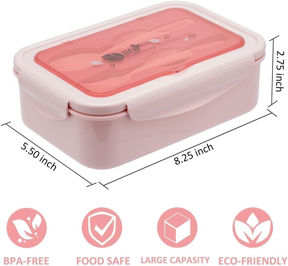 LOVINA Bento Boxes for Adults - 1100ML Bento Lunch Box Container For Kids