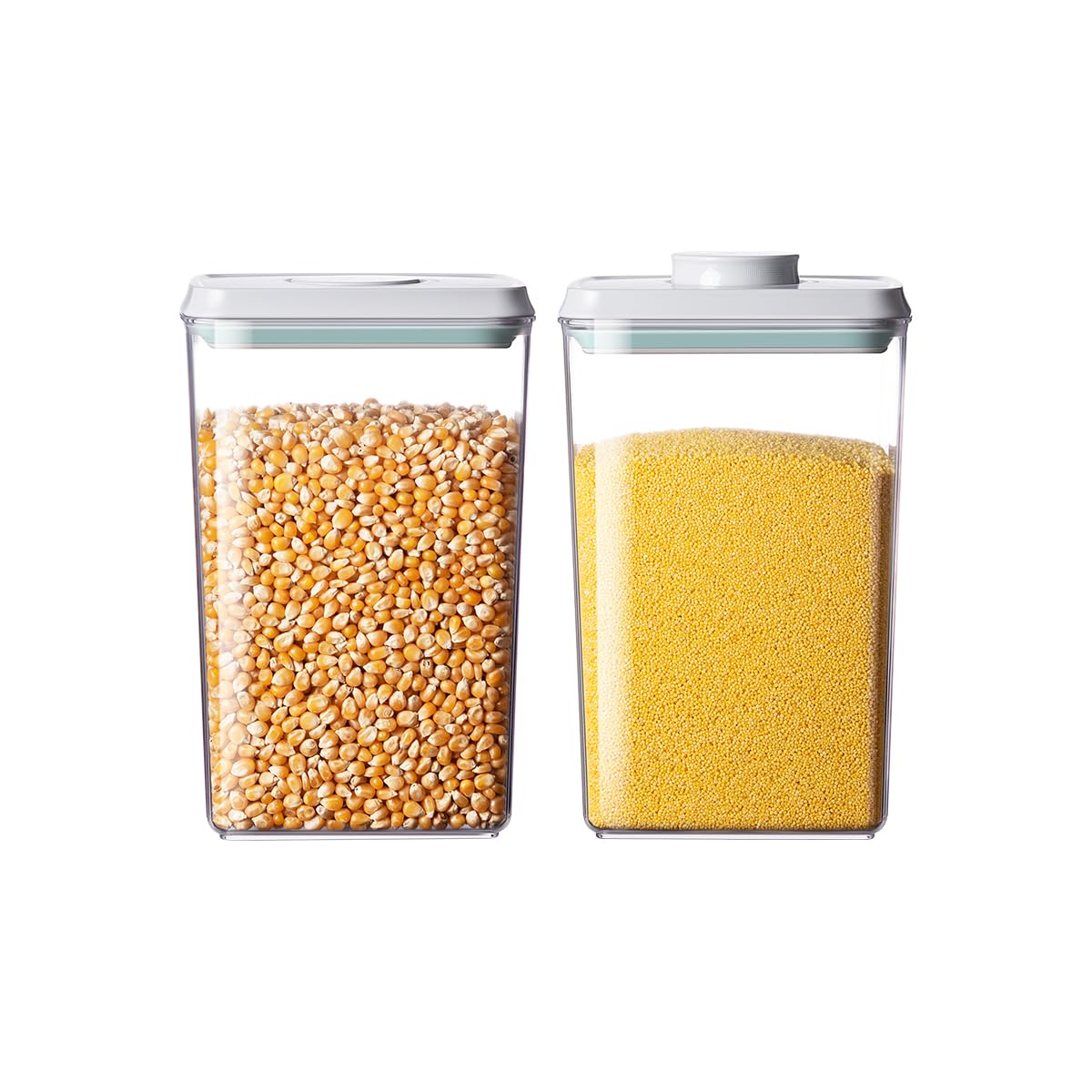 Airtight Food Storage Containers,1.3Qt 3Pcs Pop Food Containers with Lids, Stackable One Button Opening Kitchen Pantry Organizers and Storage, BPA-Free Food Containers Set for Snacks Candy Spices