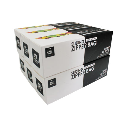 Variety Slider Storage Bags, 4 Sizes- 145 Count, Expandable Bottom, Microwave-Safe, Zero BPA