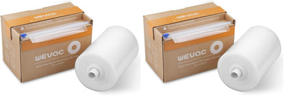 Wevac Vacuum Sealer Bags for Food, 8"x100' & 11"x100' Rolls with Cutter Box