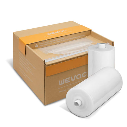 Wevac Vacuum Sealer Bags for Food, 8"x100' & 11"x100' Rolls with Cutter Box