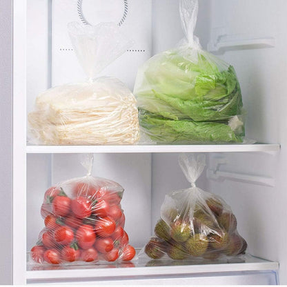 Food Storage Bags - 16 x 20 Plastic Produce Bags, Clear, 350 per Roll - Ideal for Fruits, Vegetables, Bread and Groceries