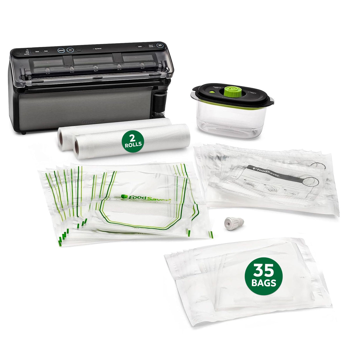 FoodSaver Heavy Duty Quart Vacuum Seal Bags, 44 Pack with 30% Extra Thickness, Compatible with All FoodSaver Appliances