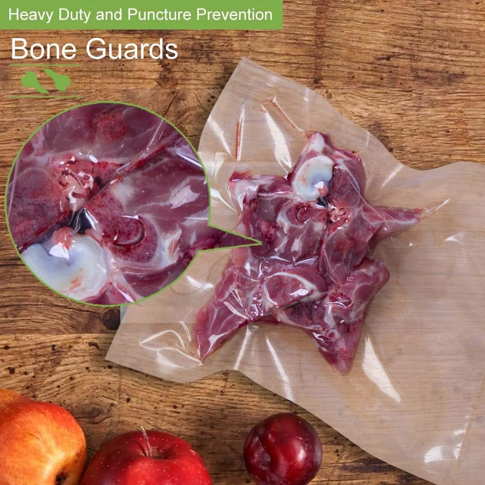 MakMeFre 6RL Vacuum Sealer Bags Rolls 8"x20'(3)+11"x20'(3) for Food Storage