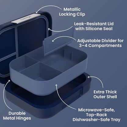 Bentgo Modern Adult Bento Lunch Box with 3-4 Compartments