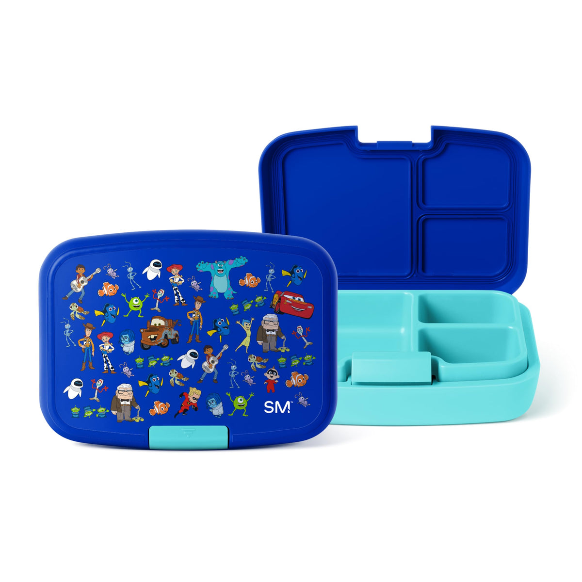 Simple Modern Disney Pixar Kids Bento Box, Lunch Box | 3 Compartments