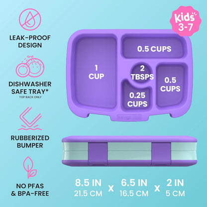 Bentgo Kids Prints Leak-Proof 5-Compartment Bento-Style Kids Lunch Box