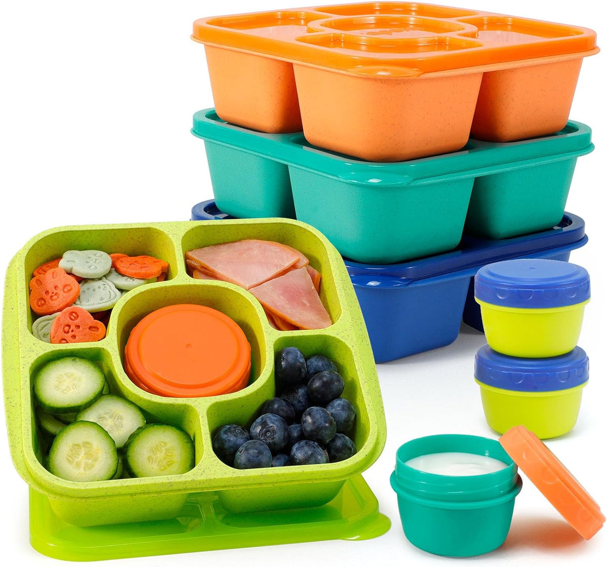 Caperci Original Lunchable Snack Containers for Kids & Adults