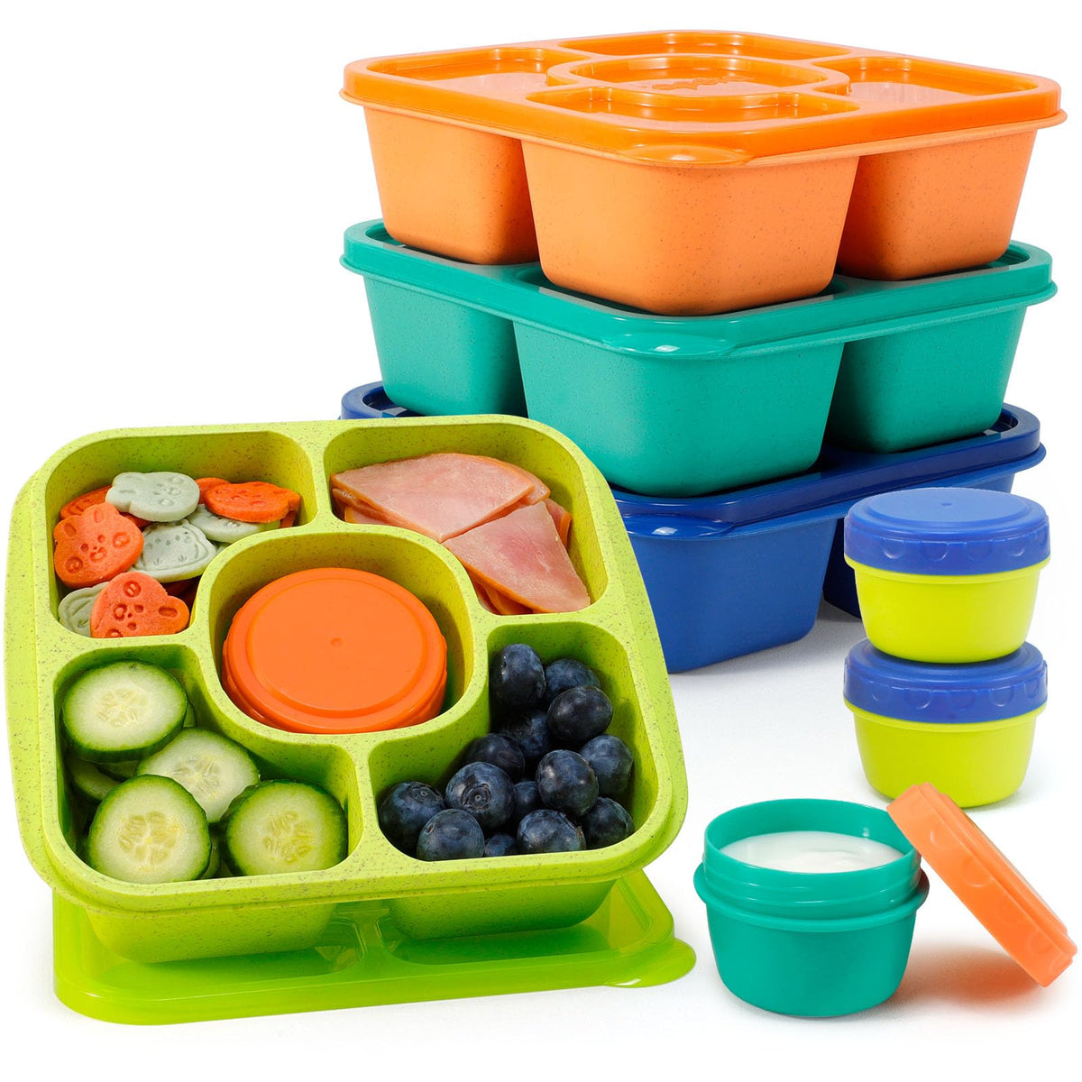 Caperci Original Lunchable Snack Containers for Kids & Adults
