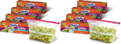 Hefty Calendar Slider Storage Bags, Quart Size, 4pk, 40ct (160 Total)