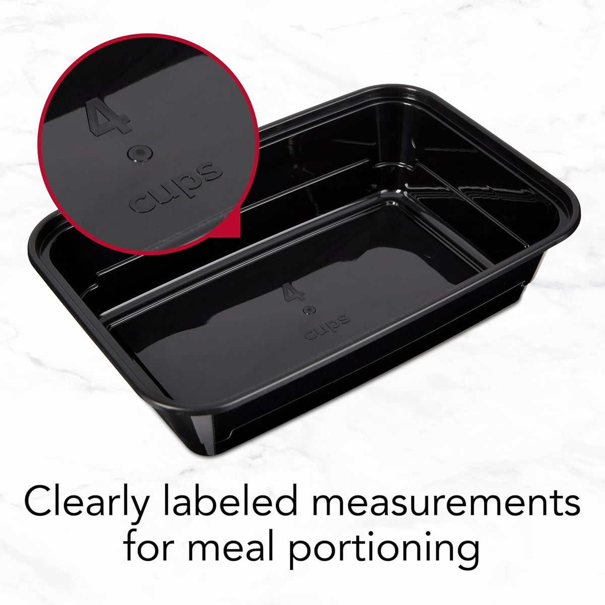 GoodCook Meal Prep Containers, Single Compartment 10-Pack