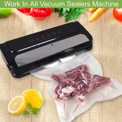 MakMeFre 6RL Vacuum Sealer Bags Rolls 8"x20'(3)+11"x20'(3) for Food Storage
