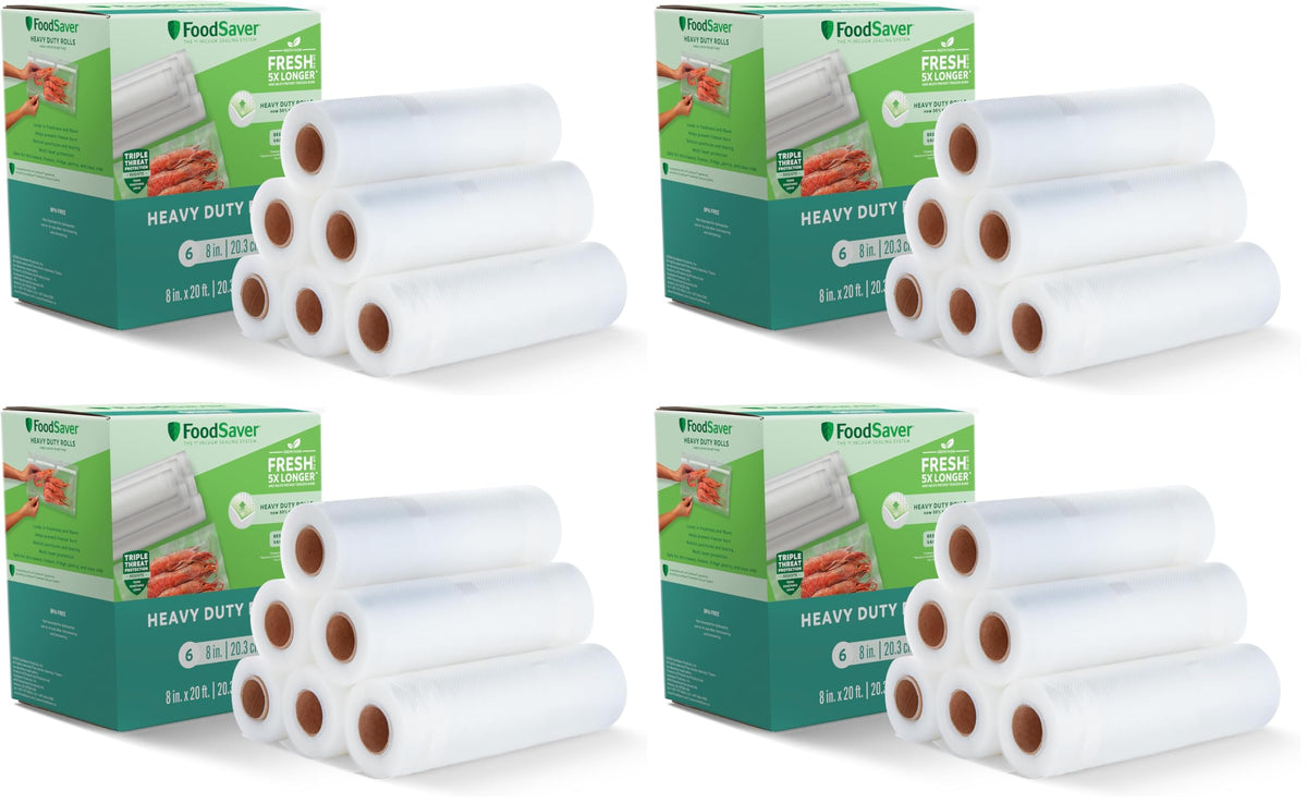 FoodSaver Heavy Duty Quart Vacuum Seal Bags, 44 Pack with 30% Extra Thickness, Compatible with All FoodSaver Appliances