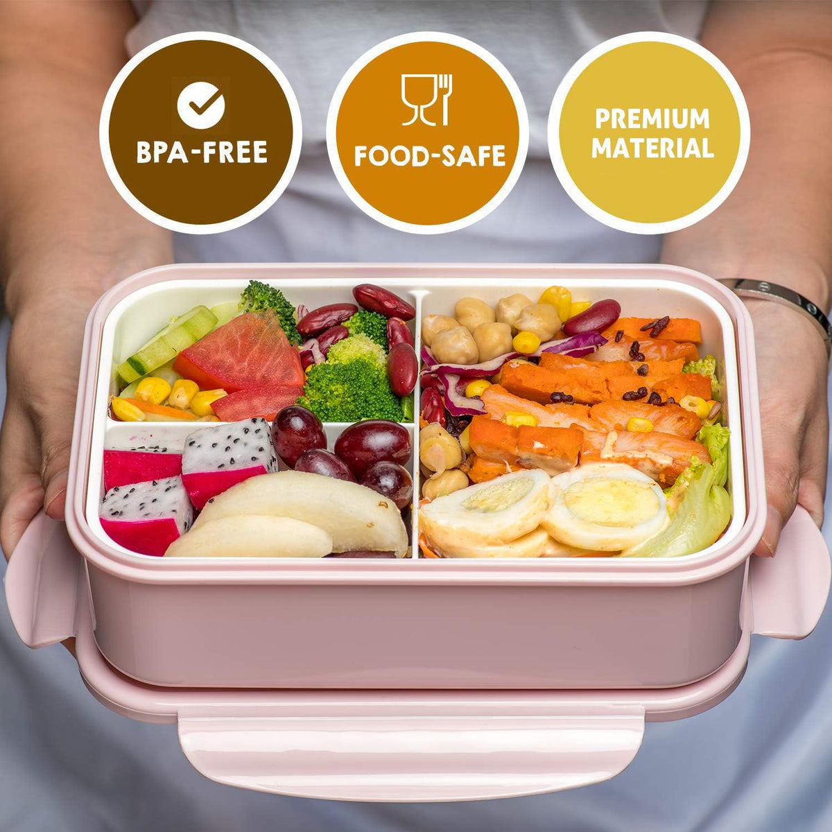 LOVINA Bento Boxes for Adults - 1100ML Bento Lunch Box Container For Kids