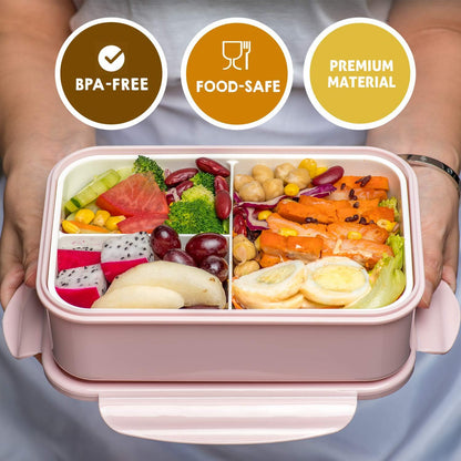 LOVINA Bento Boxes for Adults - 1100ML Bento Lunch Box Container For Kids