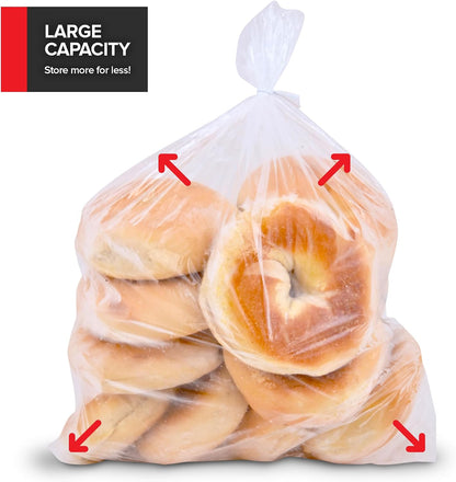 1 Gallon Food Storage Bags with Twist Ties (225 Count) Bulk Freezer Storage Bags Gallon Size for Bread, Vegetables, Fruit, and More, Clear Disposable Twist Tie Storage Bags, Stock Your Home