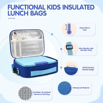 HOMETALL Bento Lunch Box for Kids, 8.5oz Food Thermo, Insulated Lunch Bags
