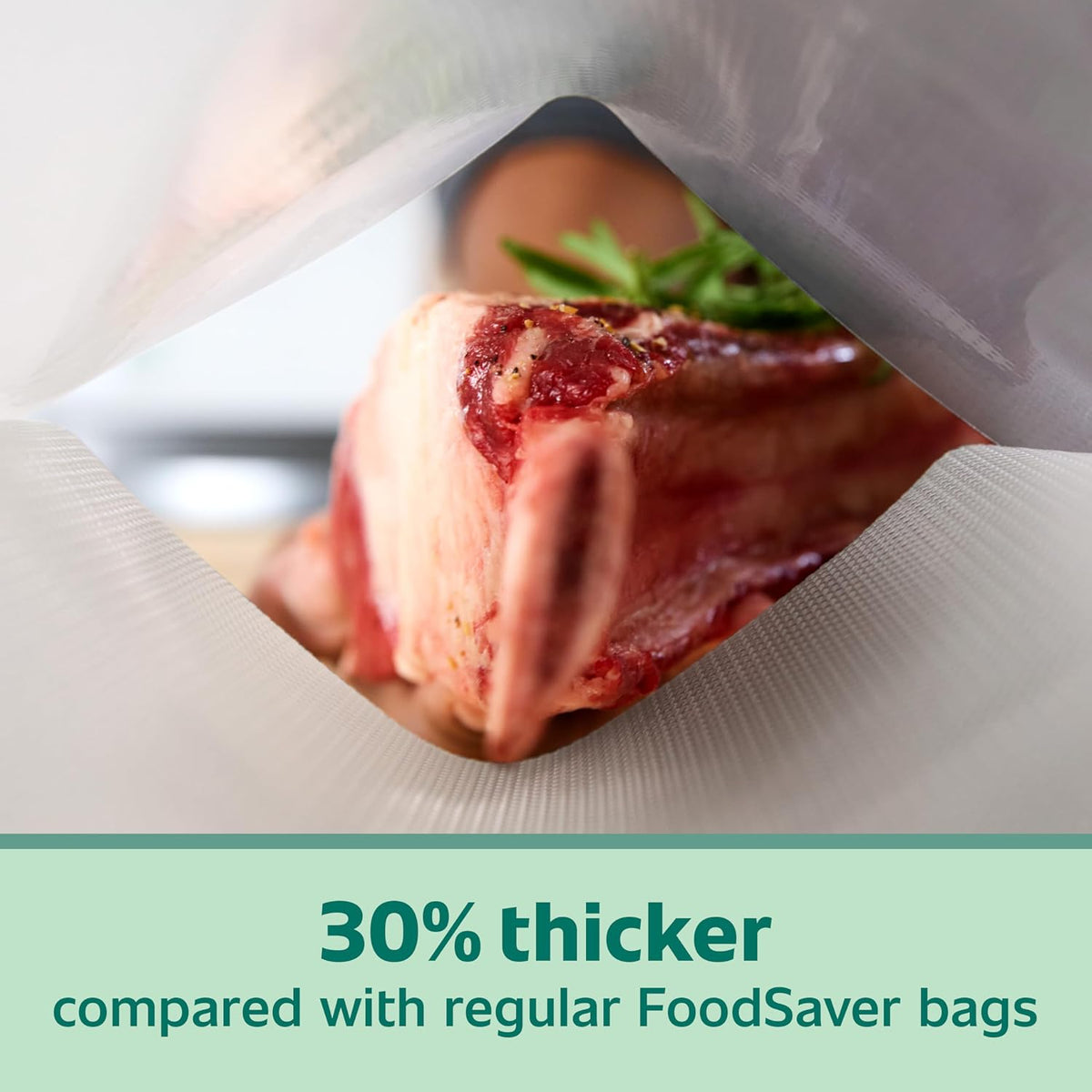 FoodSaver Heavy Duty Quart Vacuum Seal Bags, 44 Pack with 30% Extra Thickness, Compatible with All FoodSaver Appliances