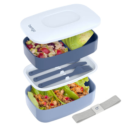 Bentgo Classic Stackable 3-Compartment Adult Bento-Style Lunch Box