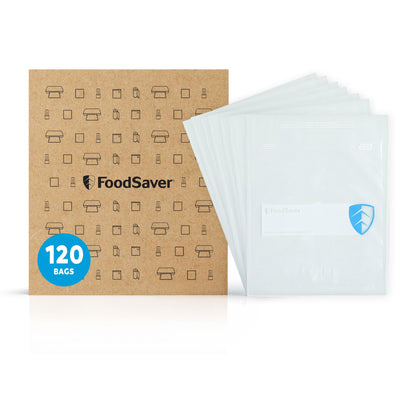 FoodSaver Quart Pre-Cut Vacuum Seal Bags, Easy Use Vacuum Storage Bags, Align to Seal and Tear to Open Vacuum Sealer Storage Bags, 43 Pack