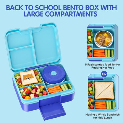 HOMETALL Bento Lunch Box for Kids, 8.5oz Food Thermo, Insulated Lunch Bags