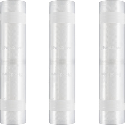 FoodSaver Custom Length Vacuum Sealer Bags Multipack, 5 Count Rolls for Airtight Food Storage and Sous Vide - Compatible with FoodSaver, 8 (2 Pack) and 11 (3 Pack)