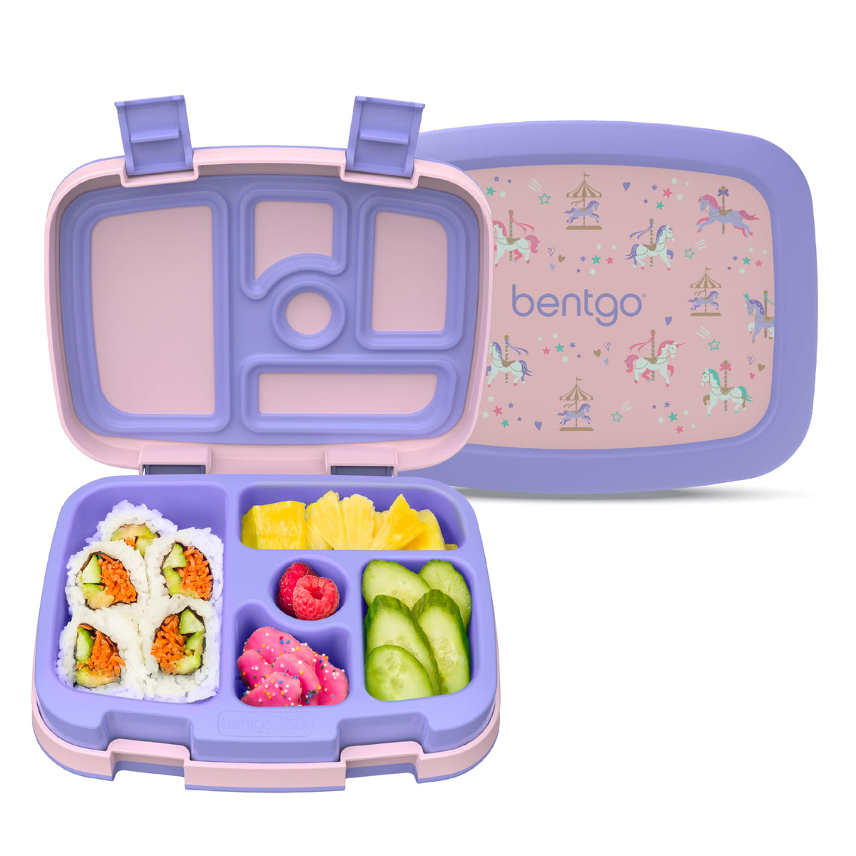 Bentgo Kids Prints Leak-Proof 5-Compartment Bento-Style Kids Lunch Box