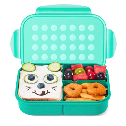 MISS BIG® Bento Lunch Box for Kids, 1150ml, 3 Compartments, Gray