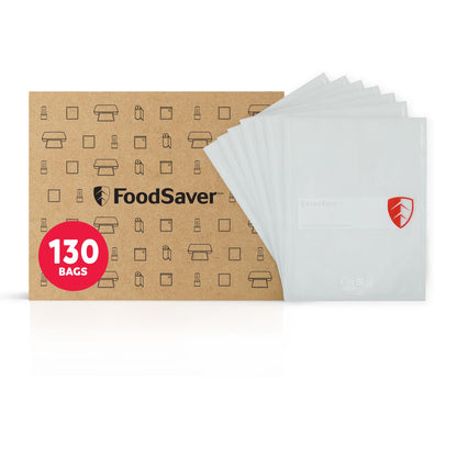 FoodSaver Quart Pre-Cut Vacuum Seal Bags, Easy Use Vacuum Storage Bags, Align to Seal and Tear to Open Vacuum Sealer Storage Bags, 43 Pack