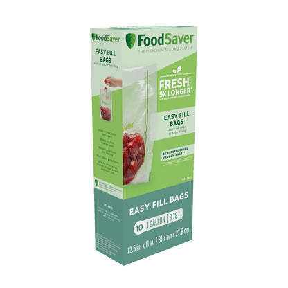 FoodSaver Quart Pre-Cut Vacuum Seal Bags, Easy Use Vacuum Storage Bags, Align to Seal and Tear to Open Vacuum Sealer Storage Bags, 43 Pack