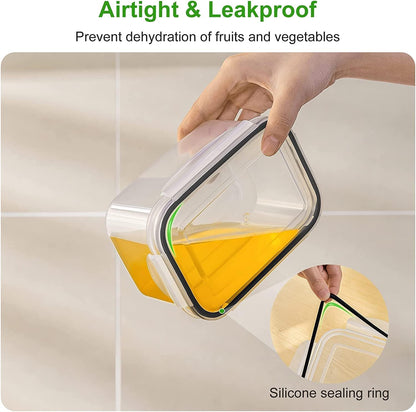 Freshmage Fruit Storage Containers for Fridge with Removable Colander 4 PCS