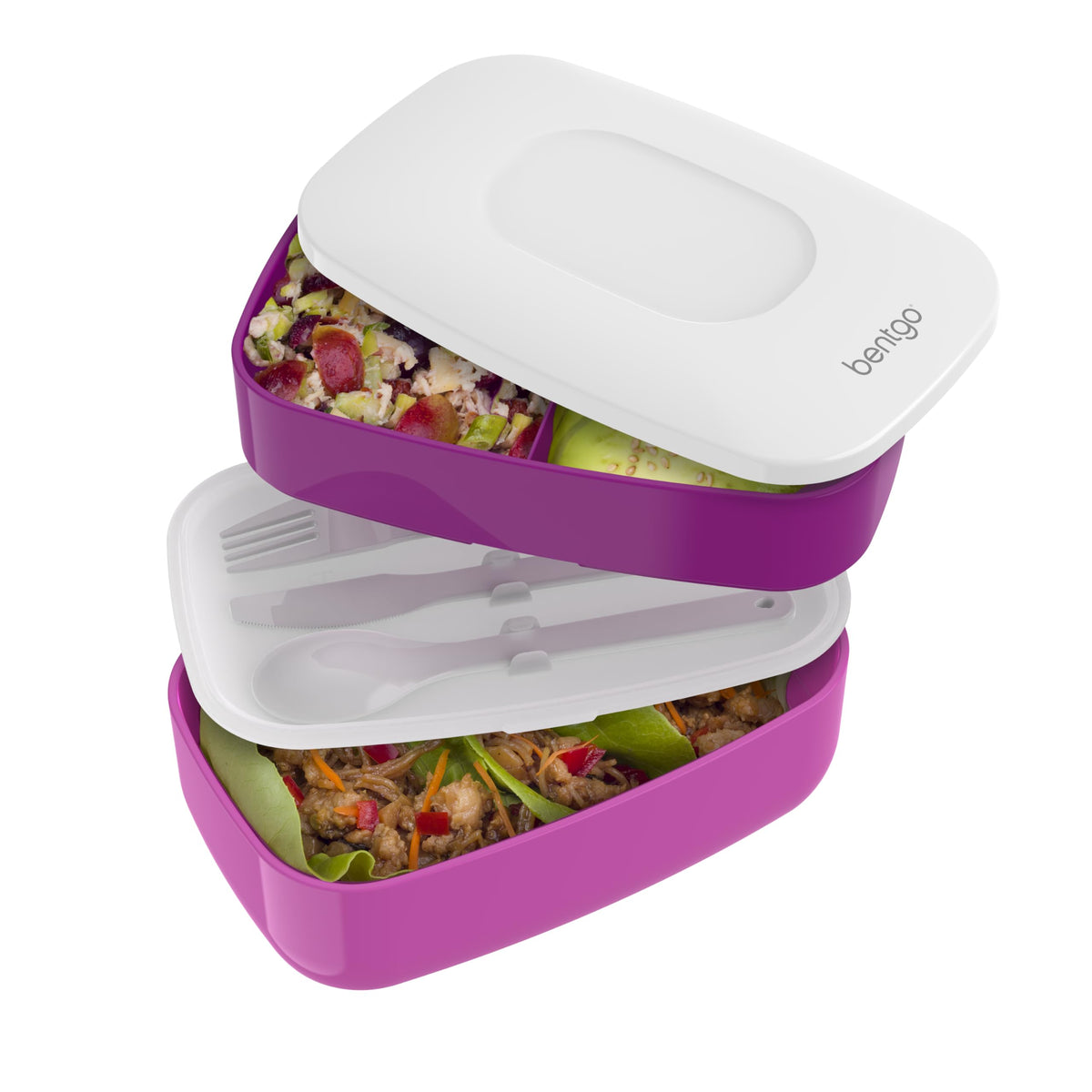 Bentgo Classic Stackable 3-Compartment Adult Bento-Style Lunch Box