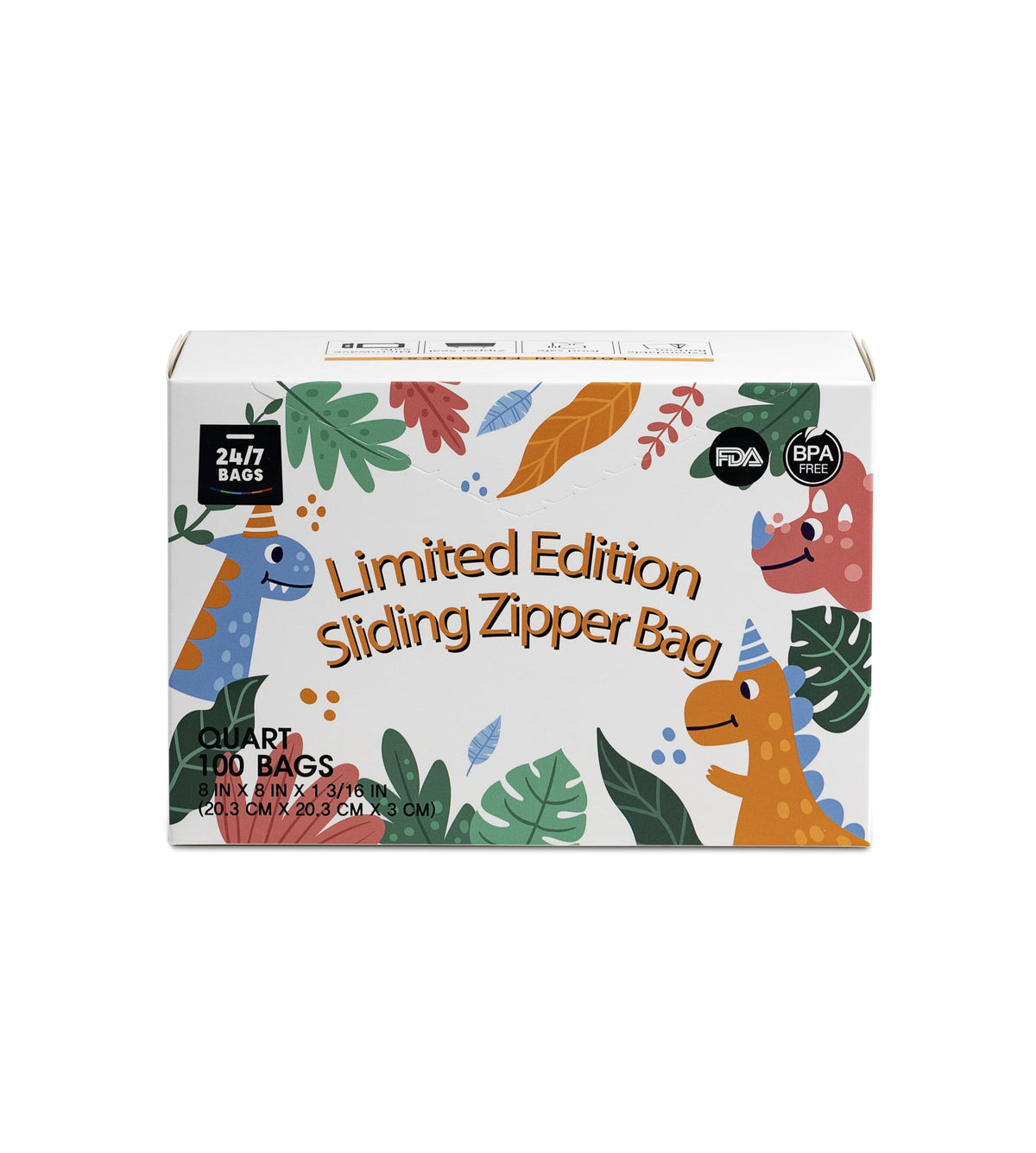 Variety Slider Storage Bags, 4 Sizes- 145 Count, Expandable Bottom, Microwave-Safe, Zero BPA