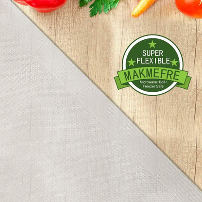 MakMeFre 6RL Vacuum Sealer Bags Rolls 8"x20'(3)+11"x20'(3) for Food Storage