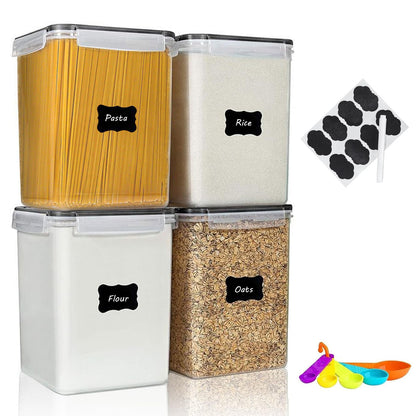 42pcs Airtight Containers, Clear Stackable Dry Food Storage